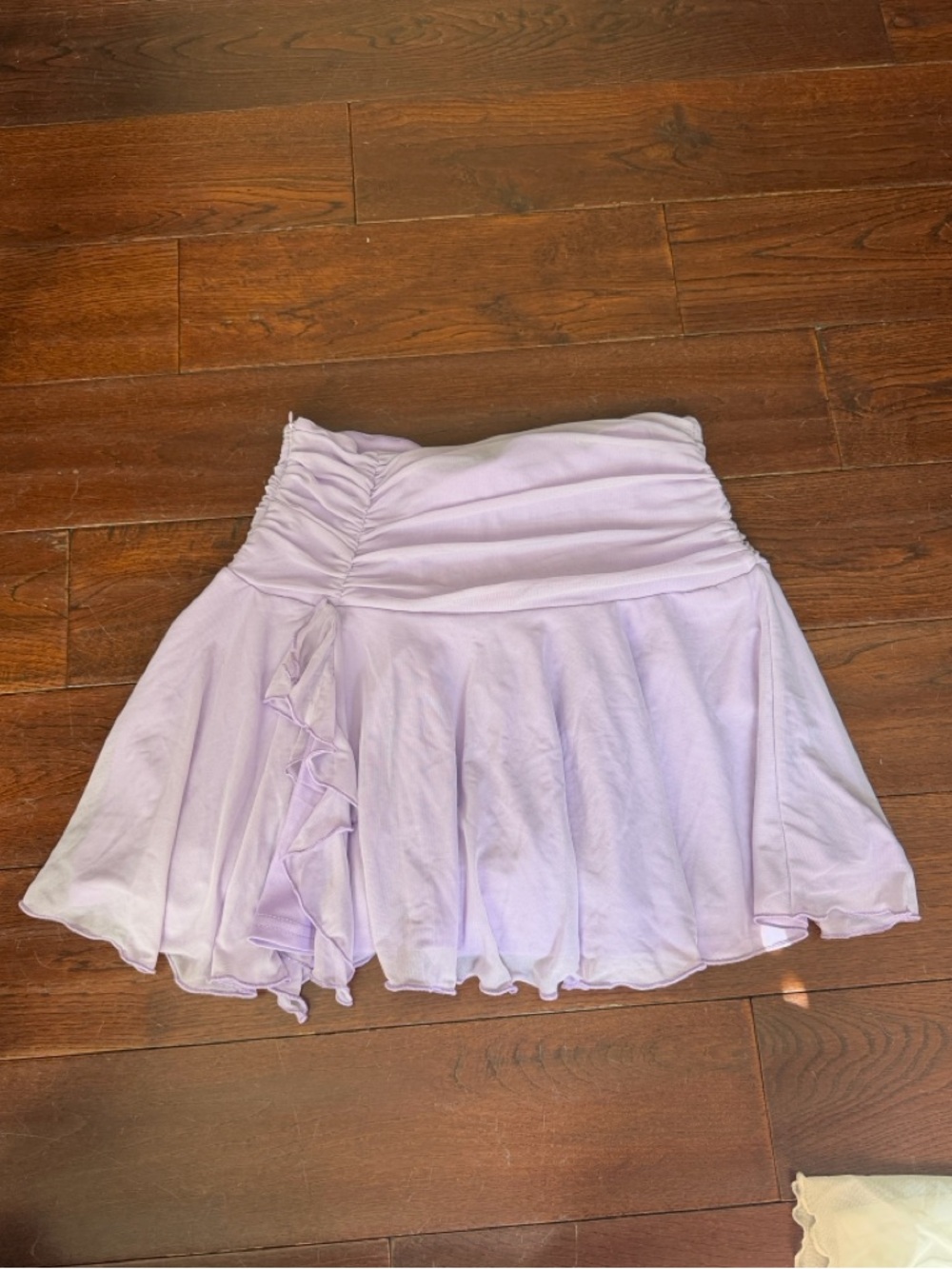 Lavender Ruffled Mini Skirt - Picture 4 of 8